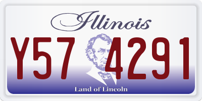 IL license plate Y574291