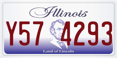 IL license plate Y574293
