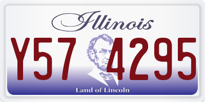 IL license plate Y574295
