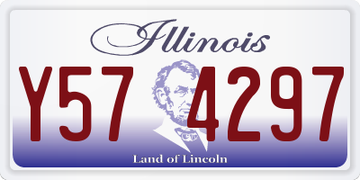 IL license plate Y574297