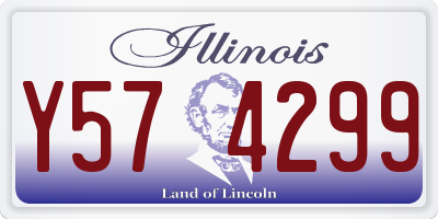 IL license plate Y574299