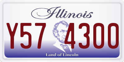 IL license plate Y574300