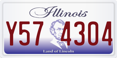 IL license plate Y574304