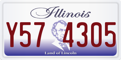IL license plate Y574305
