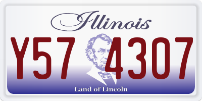 IL license plate Y574307
