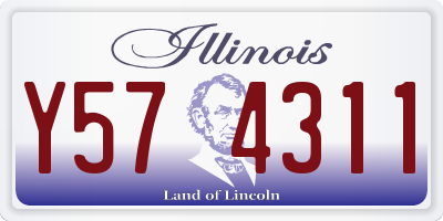 IL license plate Y574311