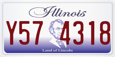 IL license plate Y574318
