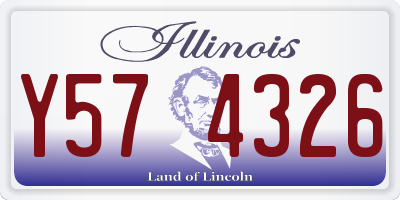 IL license plate Y574326