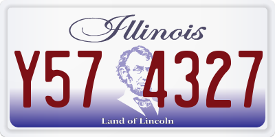 IL license plate Y574327