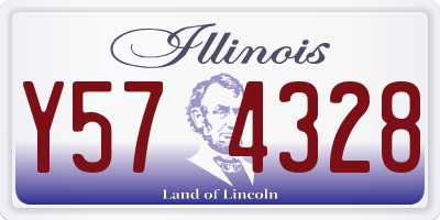 IL license plate Y574328