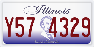 IL license plate Y574329