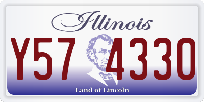 IL license plate Y574330