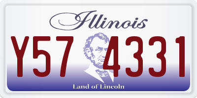 IL license plate Y574331