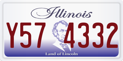IL license plate Y574332