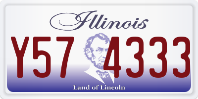 IL license plate Y574333