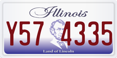 IL license plate Y574335