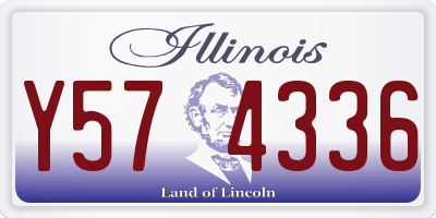 IL license plate Y574336