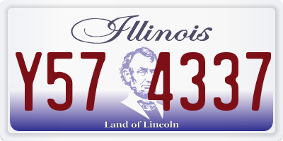 IL license plate Y574337