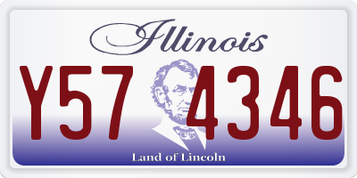 IL license plate Y574346