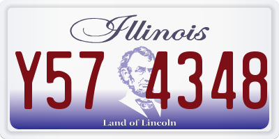 IL license plate Y574348