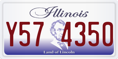 IL license plate Y574350