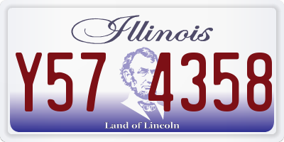 IL license plate Y574358