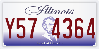 IL license plate Y574364