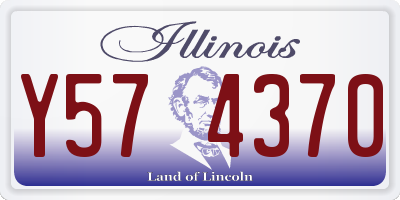 IL license plate Y574370
