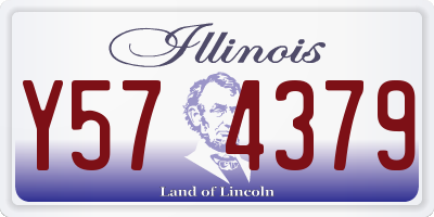 IL license plate Y574379