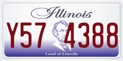 IL license plate Y574388