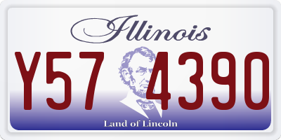 IL license plate Y574390