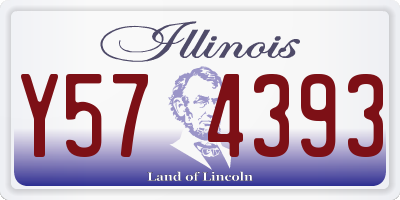 IL license plate Y574393
