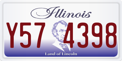IL license plate Y574398