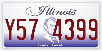 IL license plate Y574399