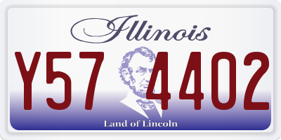 IL license plate Y574402