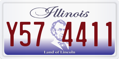IL license plate Y574411