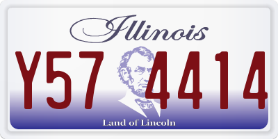 IL license plate Y574414