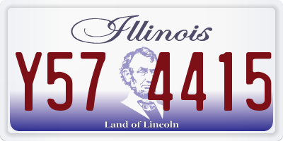 IL license plate Y574415