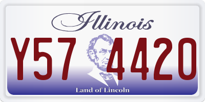 IL license plate Y574420