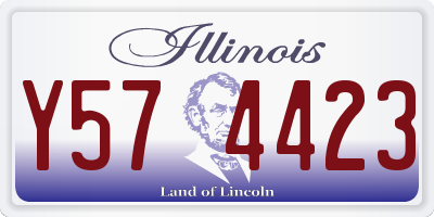 IL license plate Y574423