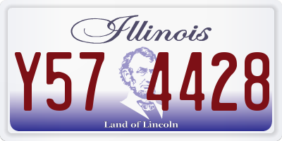IL license plate Y574428