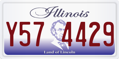 IL license plate Y574429