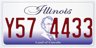 IL license plate Y574433