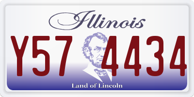 IL license plate Y574434