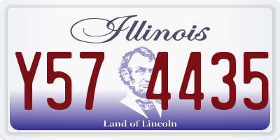 IL license plate Y574435