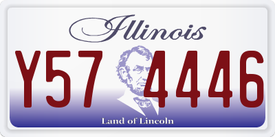 IL license plate Y574446