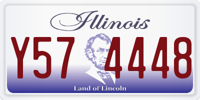 IL license plate Y574448