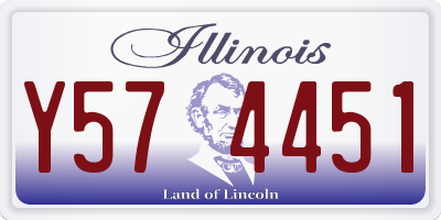 IL license plate Y574451