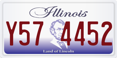 IL license plate Y574452