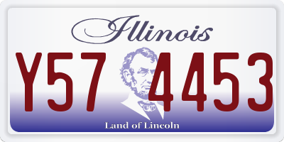 IL license plate Y574453